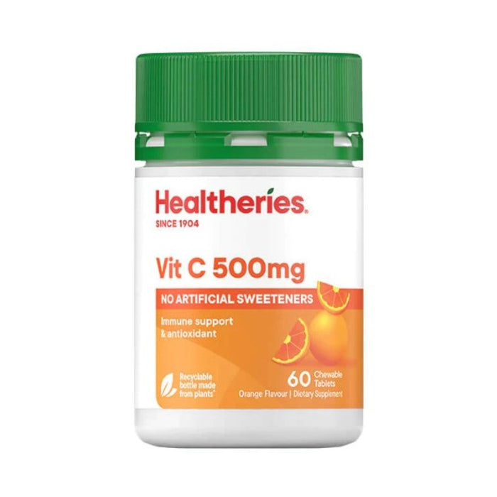 Healtheries Vit C 500mg + Echinacea Chewable Tablets 60