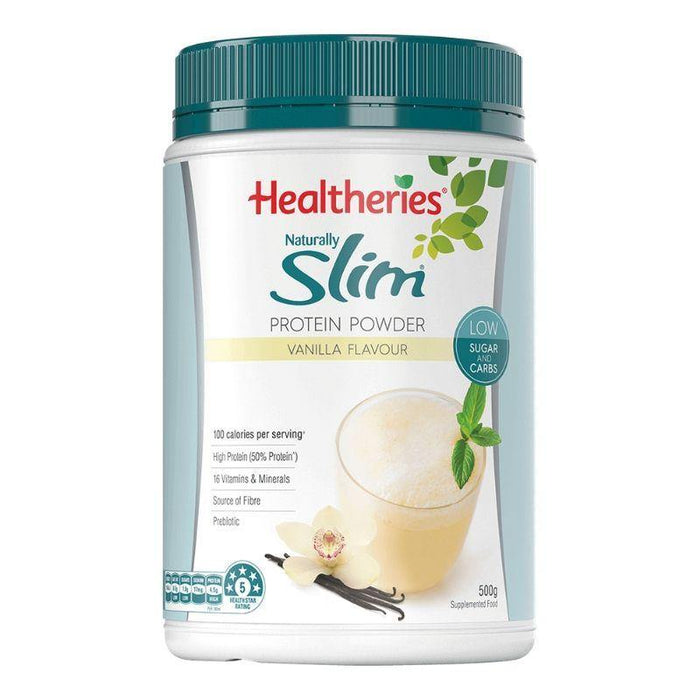 Healtheries Naturally Slim Low Carb Protein Powder 500g - Vanilla