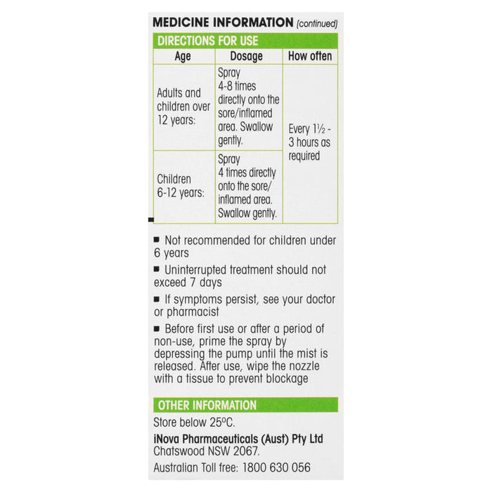 Difflam Sore Throat Spray Anti-Inflammatory 30ml