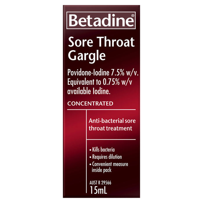 BETADINE Sore Throat Gargle 15ml