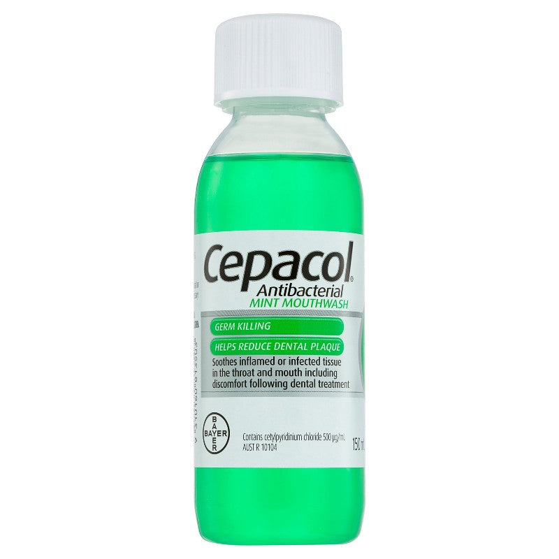 Cepacol Antibacterial Action Mint Mouthwash 150ml