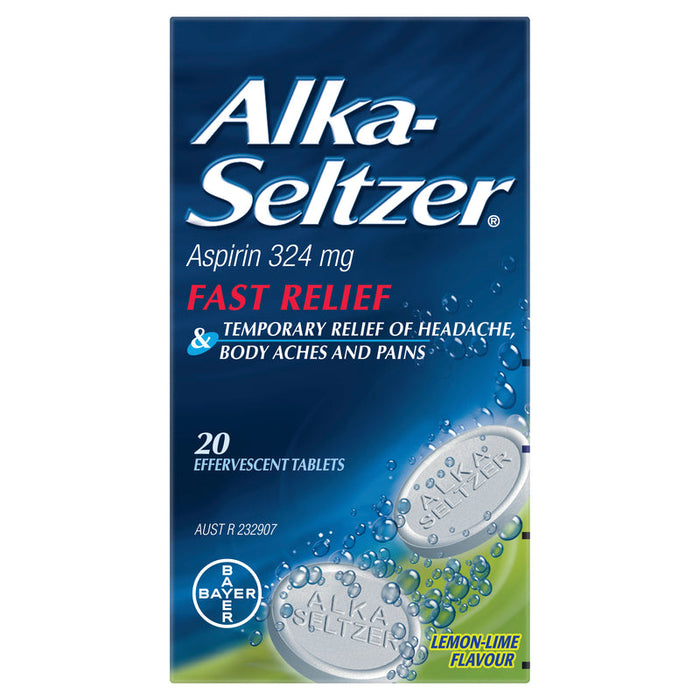 Alka-Seltzer Effervescent Tablets 20 - Lemon-Lime