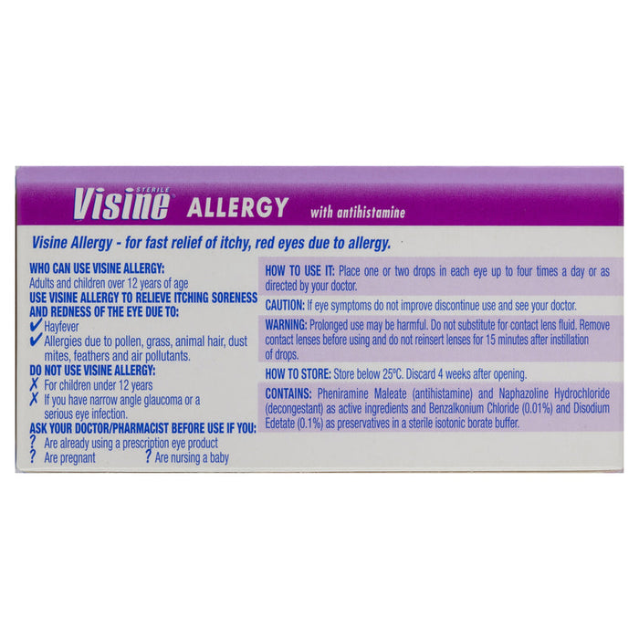 Visine Allergy Eye Drops 15ml