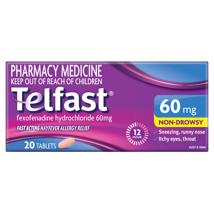 Telfast 60mg Tablets 20