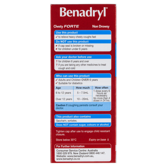 BENADRYL Chesty cough Forte 200ml